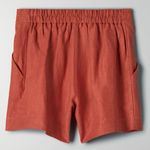 Wilfred Aritzia Fable High-Rise Pleated Linen Mini Shorts Moroccan Spice Size 2 Photo 7