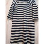 Old Navy Striped Boat Neck 3/4 Sleeve Casual Dress Navy White Size M Photo 1