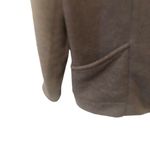 Oakley Gretchen Bleiler  Fleece Shawl Knit Jacket M Square Buttons Pockets Gray Photo 3