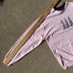 Vintage Coquette Whimsy Pale Pink Black plaid Christmas Tree Crewneck Sweatshirt Size L Photo 7