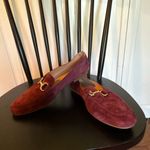 Joie  burgundy suede loafer flats with buckle size 9 Photo 9