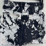 H&M Black and white bleached denim mini skirt. Size 0 Photo 0