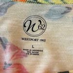 Westport Dressbarn Tee Shirt Scoop Neck Yellow Floral Women’s Size Large Photo 8