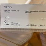 American Eagle  low rise baggy flare stretch beige women 28W NWT Photo 6