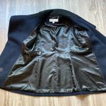 Trina Turk Wool Blend Navy Blue Single Breast Peacoat Size 10 Photo 7
