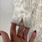 For Love & Lemons MAUREEN WHITE LACE MINI DRESS SMALL LONG SLEEVE BRIDAL Photo 2