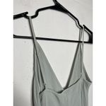 Wilfrid Aritzia Slip Dress Lace Trim Size XS Sage Green Sleeveless Midi Dress Photo 7