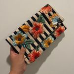 Sustainable Handmade Purse Clutch Silver Chain Bag beaded Embroidered Flowers Handmade Local Artist coastal stripes Multiple Photo 1