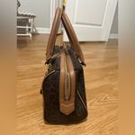 Calvin Klein  Brown Monogram Satchel Photo 1