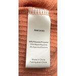 Andrea Jovine Women's Top M Warm Soft Orange Ribbed Boat Neck Soft Casual Comfy Size M Photo 7