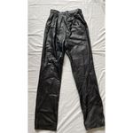 Dana Buchman  Women's Black 100% Leather Pants Size‎ 4 Soft Lined W Flaw Photo 5