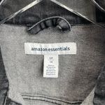 Amazon Essentials Grey Black Denim Jacket Small Gray Photo 2