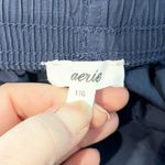 Aerie  High Rise Baggy Cargo Wide Leg Pants Navy Blue Large Photo 2