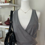 NWT 4th & Reckless Gray Sleeveless Wrap Top Size XL Photo 0