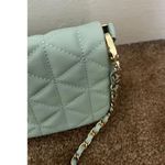 Forever 21 NWT faux leather seafoam green quilted chain strap Crossbody purse Photo 2