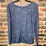 Athleta  Odyssey Heathered Gray Split-Back Long Sleeve Top Women's Size Medium Photo 6