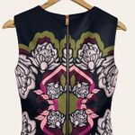 Ted Baker  London Zyta Navy Blue Tapestry Floral Sleeveless Sheath Dress Sz 4 Photo 5