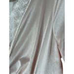 Vintage Ilise Stevens Light Pink Satin Prairie Style Long Robe Photo 6