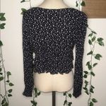 PacSun LA Hearts  Floral Babydoll Style Cropped V Neck Blouse Top Photo 3