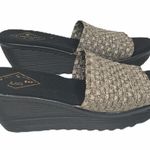 st. john's bay Woven Sandals, Gold, Black, 8 Photo 4