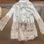 Blu Pepper  Linen Utility Two Tone Jacket Size Small linen and cotton blend Photo 0