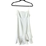 Lovers + Friends  White Ruffled Sweetie Mini Dress Size Medium Photo 2