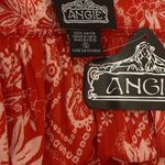 Angie Y2K Women Cropped Babydoll Top S Floral Beachy Cottagecore Boho Peasant Photo 1