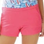 Lilly Pulitzer Shorts Women 0 Bright Pink Adie Bubbly Chino Fringe Trim Colorful Photo 6