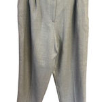 Herman Geist  Womans Pleated Lined Roll up Wool Pants Tan Sz 16 NWT Photo 0