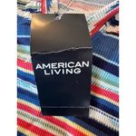 American Living  Aztec Striped Pullover Hoodie Lightweight‎ Womens Size Medium Photo 3