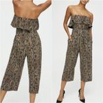 Aritzia Babaton Snake Print Sleeveless Jumpsuit Sz 2 Photo 1