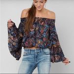 Free People  Free Spirit Off the Shoulder Boho Top Photo 0