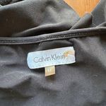 Calvin Klein Black Ruffle Draw String Waist Front Zipper Top Size M Photo 7