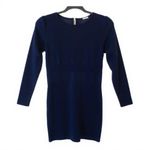 Armani Exchange Navy Textured Long Sleeve Mini Dress Back Zipper Size S Photo 1