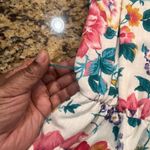 Vintage 90’s Brel Originals Floral Dress Womens Size 12 Teal Pink Union Made White Photo 11