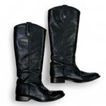 Frye 7B Melissa Button Tall Boots Black Leather Riding Equestrian Classic VTG Photo 0