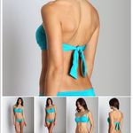 Vitamin A  Soleil Teal Blue 2 Piece bandeau Photo 3
