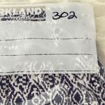 Briggs New York ‎ High Waist Blue and White Shorts size XL women’s linen blend Photo 6