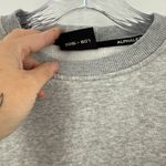 Alphalete  Women’s Oversized‎ Classic Crew Sweatshirt Gray Size Medium Photo 4