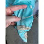 maxi dress with jacket floral blue tan 1970s Size 14 Photo 11