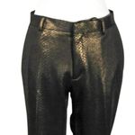 ASOS Gold & Black Metallic Snakeskin Pants Goth Rocker Style, Skinny/Straight Photo 5