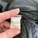 ZARA  W&B Collection Black Leather Collar Gray Dolman Top Back Zip size large Photo 7