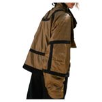 Free People Movement Vagabond Fleece Oversized Bomber Jacket Sz L Olive RARE Photo 2