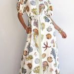 Alémais Multicolor Patterned Garment Green Size 6 Photo 0