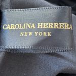 Carolina Herrera New York Good Girl Velvet Tote Black With Gold Tone Metal Plate Photo 12