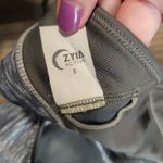 Zyia Active Light Gray Luxe Layered Strappy Racerback Sports Bra Women's Size S Photo 2