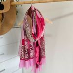 Pink leopard print scarf Photo 4