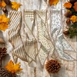 4 Piece Satin Style‎ Khaki Tan Floral Selection Twillies Photo 1