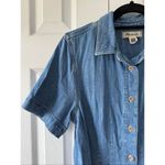 Madewell  size 8 Denim Overlay Mini Shirtdress in Caulk Wash Photo 8