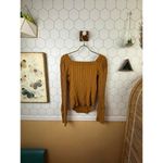 Free People  Could I Love You More Top in Golden Mustard - Size - Medium Photo 3
